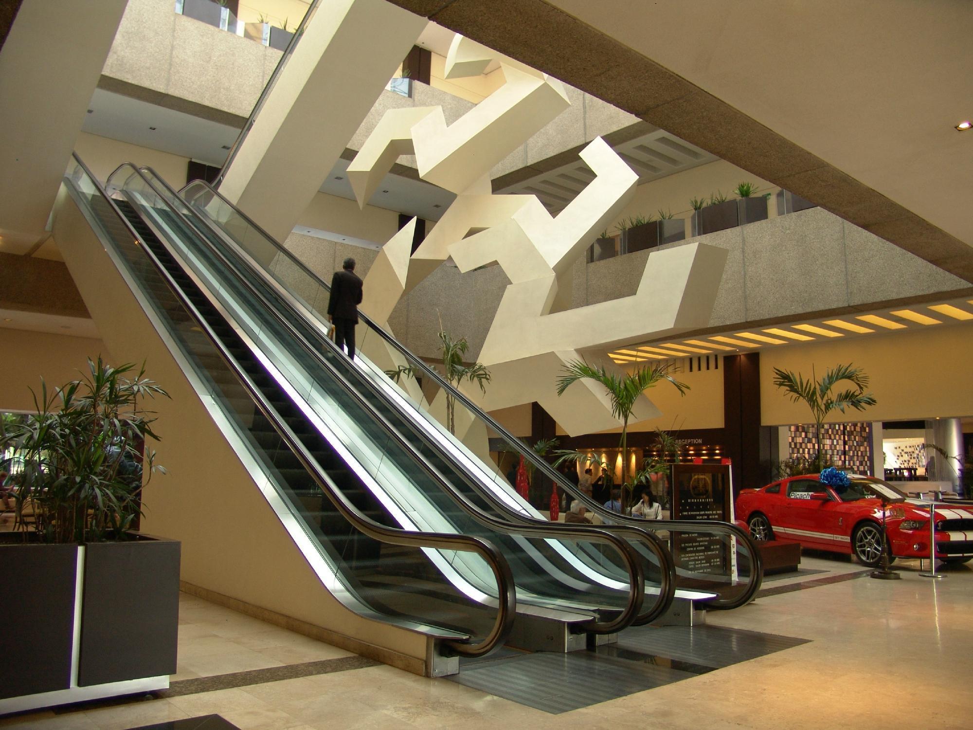 Royal Pedregal Hotel Kota Meksiko Bagian luar foto Escalators at the shopping mall